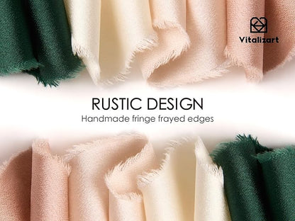 Vitalizart Silk Like Satin Ribbon 1 inch x 30 Yard Dark Green Handmade Frayed Ribbons for Gift Wrapping Baby Shower Wedding Bridal Bouquets Holiday Decor
