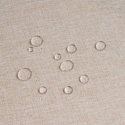 NLMUVW Round Linen Tablecloth 48 Inch, Oatmeal Textured Table Cloth Rustic Water Resistant Farmhouse Table Cover for Kitchen Dining Party Coffee