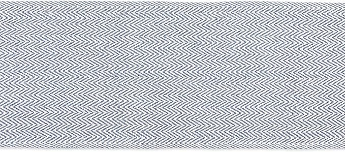 DII Woven Basic Tabletop Collection Chevron Table Runner, 15x72, French Blue