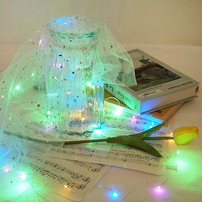 Upgraded 8 Pack Solar Wine Bottle Lights, 20LED Silver Wire Cork Lights Waterproof Fairy Lights for Liquor Bottles Crafts Party Wedding Halloween Christmas Decor(4 Colors)