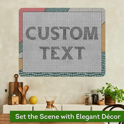 Custom Sign, Custom Street Sign, 11 Font Colors, 13 Font Styles, 4 Hole Options, 22 Sizes, 24x30 Inches, Rust Free DiBound, Fade Resistant, Made in USA by My Sign Center (Fauxsaic 2)
