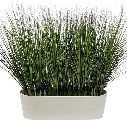 48PCS Fake Plants Artificial Wheat Grass Greenery Plastic Plants Fake Grass Artificial Plants for Outdoor Decor Artificial Grass Plant with Greenery Stems for Indoor Home Decoration 26.4"