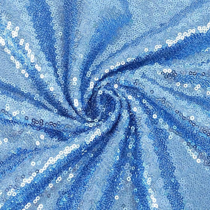 Eternal Beauty Baby Blue Sequin Backdrop, 8x10 Ft Glitter Background Curtains for Shimmer Photography Party Wedding Birthday Back Drop Decor