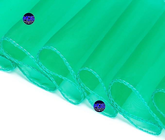 MDS Pack of 25 PCS Organza Chair Sashes Wider Dining Chair Bows Ribbon Tie Back for Wedding Party Birthday Bridal Shower Reception Event Banquet Home Chair Cover Decoration - Green