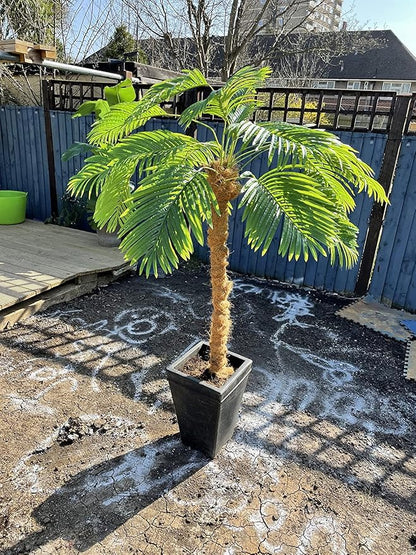 Large Artificial Palm Leaves Palm Fronds Tropical Leaves Areca Palm Branches Palm Leaves with Stem Palm Tree Leaves Faux Palm Leaves for Floral Arrangement Fake Leaves Palm Sunday Decor-Large Leaf