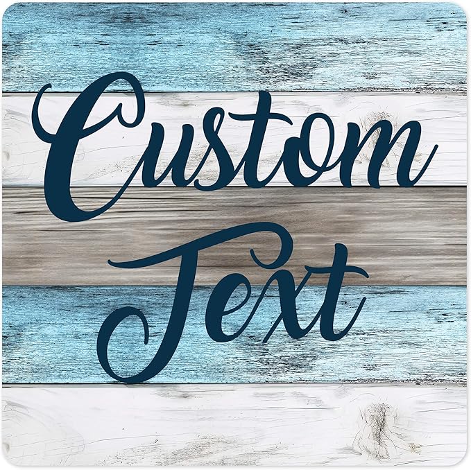 Custom Sign, Custom Street Sign, 11 Font Colors, 13 Font Styles, 4 Hole Options, 22 Sizes, 12x12 Inches, Rust Free DiBound, Fade Resistant, Made in USA by My Sign Center (Coastal)