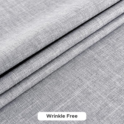 Fitable Faux Linen Tablecloths for Rectangle Tables: Water & Stain Resistant Farmhouse Table Cloth, Washable Burlap Textured Table Covers for Kitchen Dining Party(2 Pack, 60x84 Inch, Light Grey)