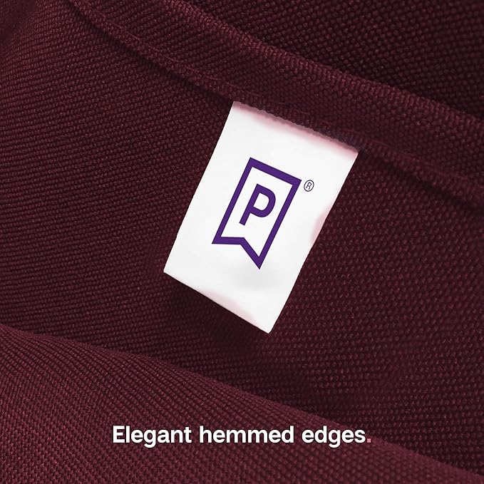 Gee Di Moda Rectangle Tablecloth - 90 x 156 Inch Burgundy - Heavy Duty Washable Polyester - 8 Ft Table, Holiday Party, Wedding & Baby Shower