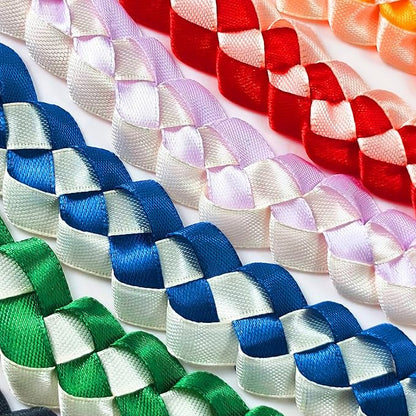 3/8" 6 Colors X 25 Yards Rainbow Satin Ribbon,150 Yards Assorted Colors Satin Ribbons for Flower Bouquet,Ribbons for Gift Wrapping Happy Birthday Party Decorations