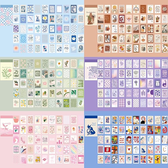 12 Sets 600 Sheets Washi Stickers for Journaling, Boho, Abstract, Vintage Scrapbook Sticker Set for Bullet Journal Art Diary Card Craft Gifts Planner Notebook