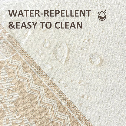 Placemats Set of 4,Waterproof Placemat with Tassel Fringe,Boho Placemats for Coffee Table Western Restaurant
