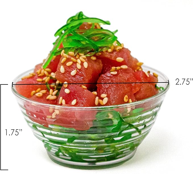 600 Pack 3 oz. Asian-Style Black Mini Plastic Bowl For Appetizer Bowls and Disposable Dessert Bowls Professional-Grade Recyclable Disposable Mini Dessert Cup for Appetizers CMJJ