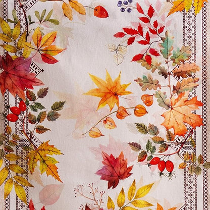 Maison d' Hermine Table Runner 100% Cotton Single Layer Table Runners 60 inches Long for Thanksgiving Christmas Decorations Home Kitchen Dining Party Wedding (Amarante, 14.5" x 60")