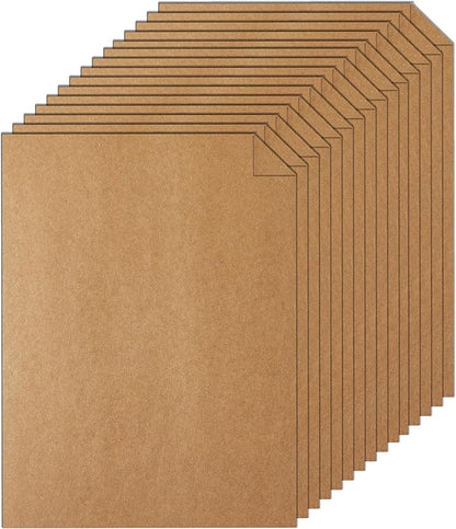 28 Sheets Brown Cardstock 8.5 x 11 Printer Paper, 92lb Heavyweight Paper Card Stock for Greeting Cards, Wrapper, Office, Stationery, Invitations, Certificate