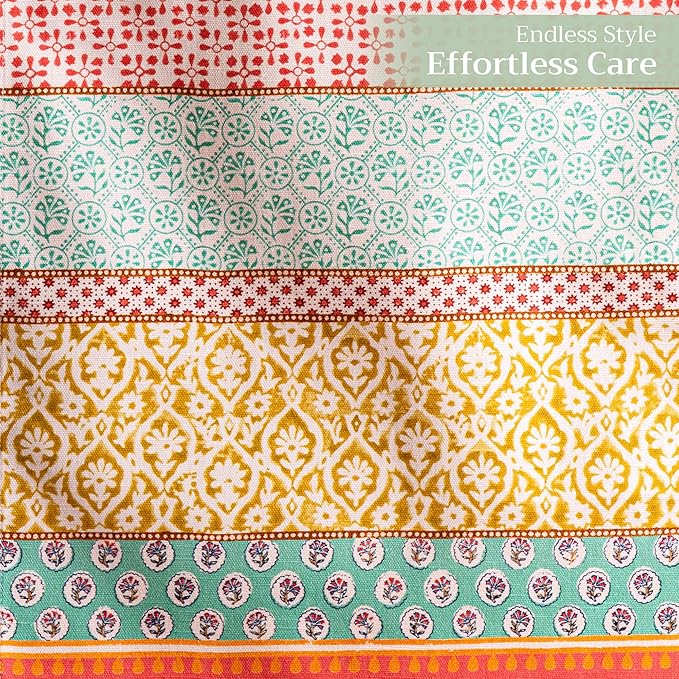 Maison d' Hermine Table Runner 100% Cotton Single Layer Table Runners 72 inches Long Decorative for Home Kitchen Dining Party Baby Shower Wedding Bridal Shower Spring Summer (Provence, 14.50" x 72")