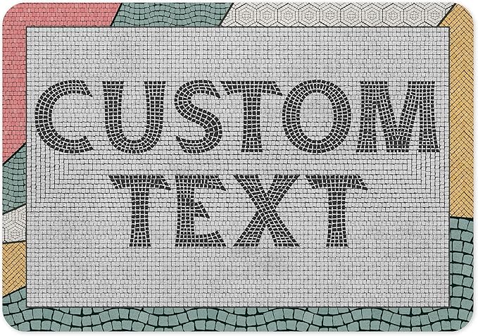 Custom Sign, Custom Street Sign, 11 Font Colors, 13 Font Styles, 4 Hole Options, 22 Sizes, 7x10 Inches, Rust Free DiBound, Fade Resistant, Made in USA by My Sign Center (Fauxsaic 2)