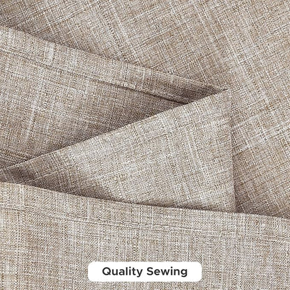 Fitable Faux Linen Tablecloths for Rectangle Tables: Water & Stain Resistant Farmhouse Table Cloth, Washable Burlap Textured Table Covers for Kitchen Dining Party(2 Pack, 60x120 Inch, Nature)