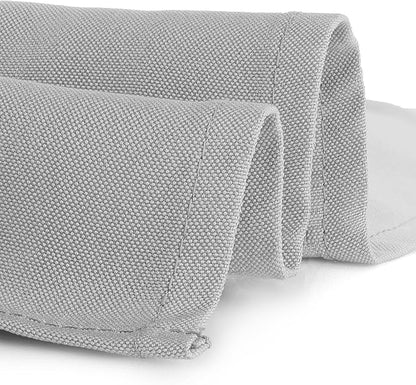 Gee Di Moda Rectangle Tablecloth - 60 x 84 Inch Silver Table Cloth for 5 Foot Rectangle Table - Heavy Duty Washable Fabric - for 5 Ft Buffet Table, Holiday Party, Dinner, Wedding & Baby Shower