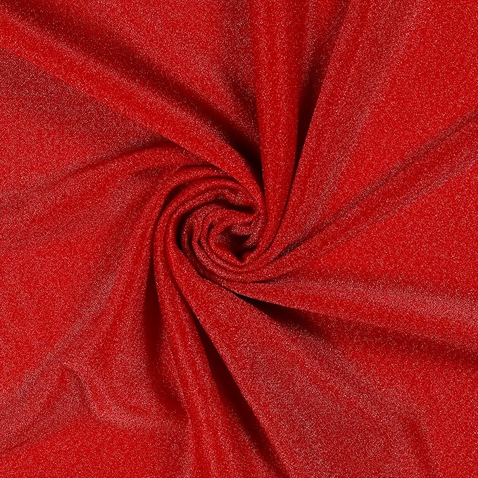 VDS Pack of 2 Panel (30 Inch X 30 Feet) Wedding Arch Draping Fabric Sheer Chiffon Fabric Drapery for Wedding Ceremony Reception Swag Backdrop Canopy Chuppah ARBO Altars Decoration (Red)