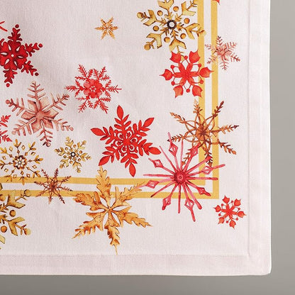 Maison d' Hermine Table Runner 100% Cotton Single Layer Table Runners 48 inches Long for Thanksgiving Christmas Decorations Home Kitchen Dining Party Wedding (Crystal Star, 14.5" x 48")