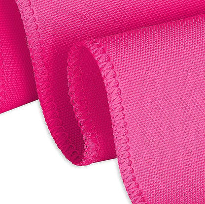 LinenTablecloth 108-Inch Round Polyester Tablecloth Fuchsia