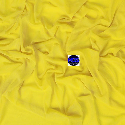MDS Halloween Chiffon Draping Fabric - 1 Panel, 30" Wide x 100ft Long - Sheer Spooky Arbor & Canopy Drapery for Haunted House Backdrops, Party Ceilings, DIY Costumes & Themed Events - Yellow