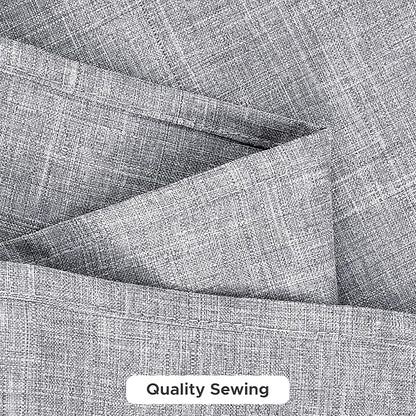 Fitable Faux Linen Tablecloths for Rectangle Tables: Water & Stain Resistant Farmhouse Table Cloth, Washable Burlap Textured Table Covers for Kitchen Dining Party(2 Pack, 60x84 Inch, Light Grey)
