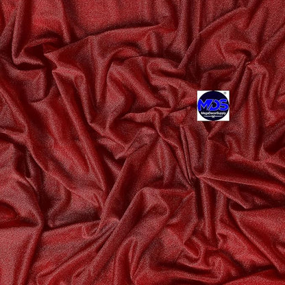 MDS Halloween Chiffon Draping Fabric - 2 Panel, 30" Wide x 40ft Long - Sheer Spooky Arbor & Canopy Drapery for Haunted House Backdrops, Party Ceilings, DIY Costumes & Themed Events - Apple Red