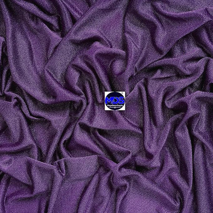 MDS Halloween Chiffon Draping Fabric - 1 Panel, 30" Wide x 20ft Long - Sheer Spooky Arbor & Canopy Drapery for Haunted House Backdrops, Party Ceilings, DIY Costumes & Themed Events - Cadbury Purple