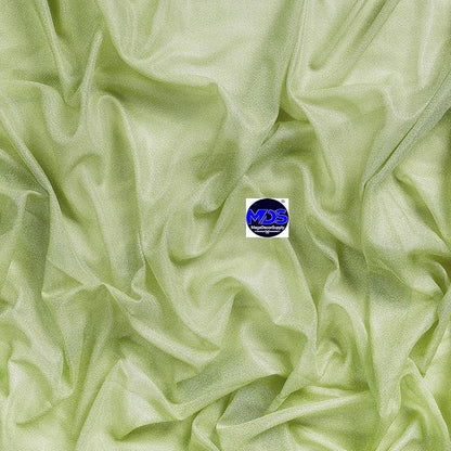 MDS Halloween Chiffon Draping Fabric - 1 Panel, 30" Wide x 20ft Long - Sheer Spooky Arbor & Canopy Drapery for Haunted House Backdrops, Party Ceilings, DIY Costumes & Themed Events - Sage Green
