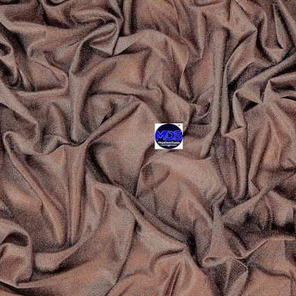 MDS Halloween Chiffon Draping Fabric - 1 Panel, 30" Wide x 40ft Long - Sheer Spooky Arbor & Canopy Drapery for Haunted House Backdrops, Party Ceilings, DIY Costumes & Themed Events - Mocha