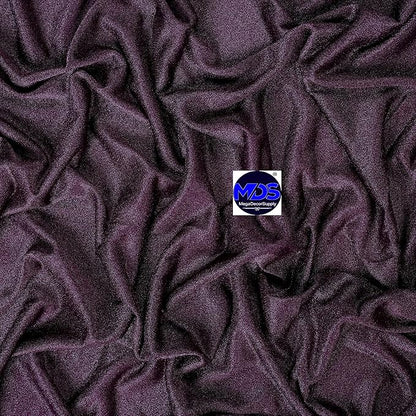 MDS Halloween Chiffon Draping Fabric - 1 Panel, 30" Wide x 30ft Long - Sheer Spooky Arbor & Canopy Drapery for Haunted House Backdrops, Party Ceilings, DIY Costumes & Themed Events - Eggplant