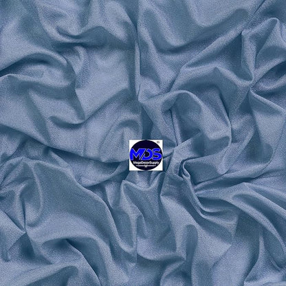MDS Halloween Chiffon Draping Fabric - 2 Panel, 30" Wide x 50ft Long - Sheer Spooky Arbor & Canopy Drapery for Haunted House Backdrops, Party Ceilings, DIY Costumes & Themed Events - Dusty Blue